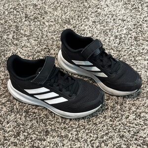 Adidas Black and White Sneakers with Classic Stripes